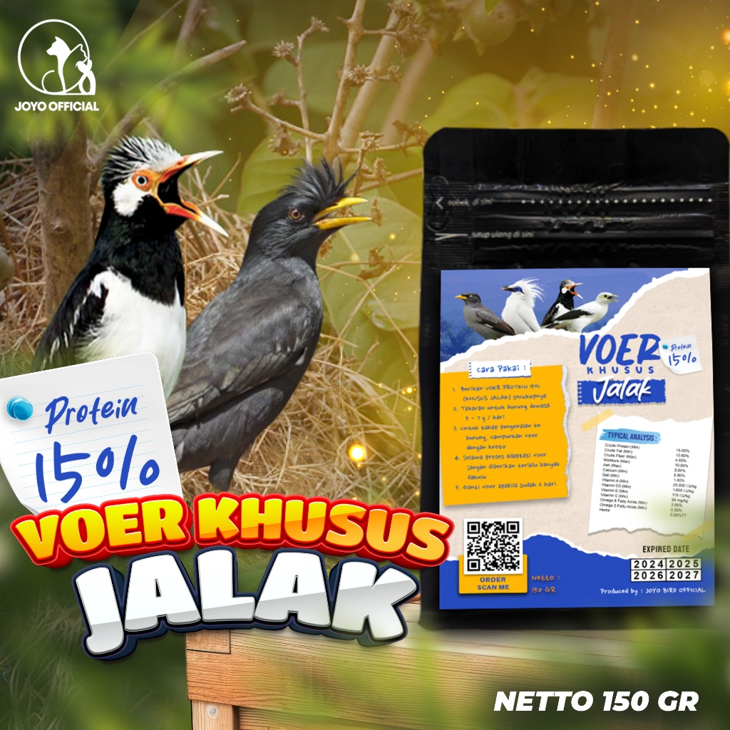 MAKANAN BURUNG JALAK | VOER BURUNG JALAK | VOER HARIAN | VOER NUTRISI KOMPLIT | VOER JALAK PROTEIN 1