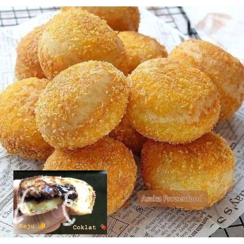 

Roti goreng coklat keju Frozen isi 5pcs besar(new)