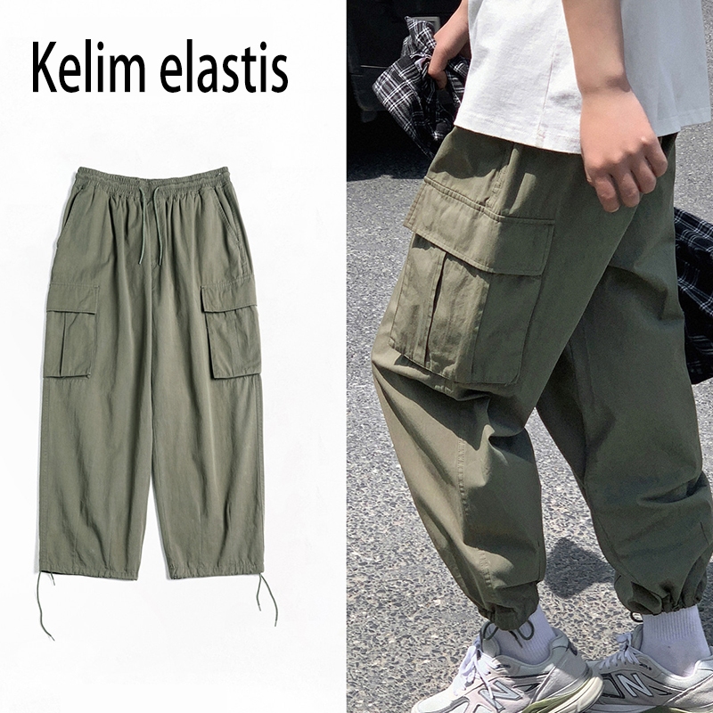 Ramadan-Celana cargo panjang pria baggy pants korean style Celana Chinos Pria JUMBO Panjang Pria Big