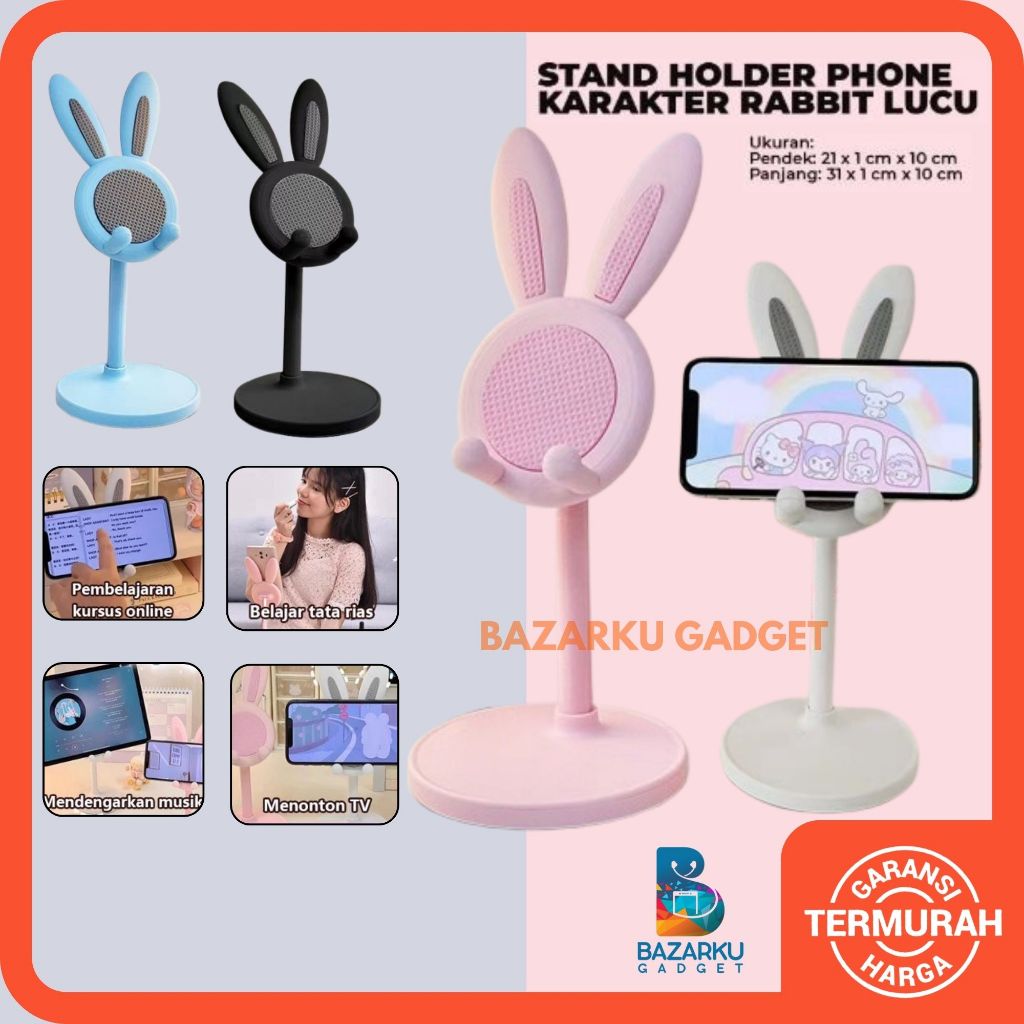 Stand Holder Kelinci Phone Holder Lucu Stand Hp Lucu Standing Hp Holder Stand Hp Phone Stand Lucu