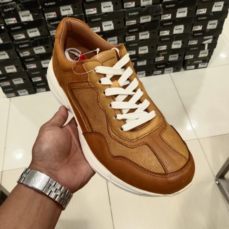 JIM JOKER SEPATU CASUAL PRIA BAHAN KULIT ORIGINAL