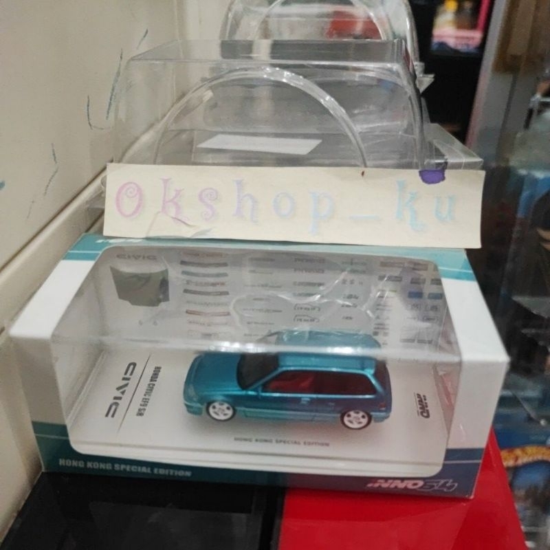 Inno64 Honda CIVIC EF9 SiR Hong Kong Spesial Edition Mettalic Green