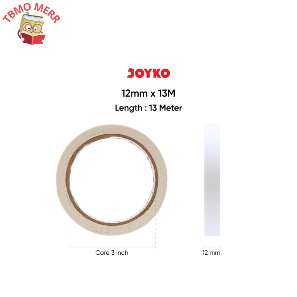 

Joyko Double Tape 12MMX13M Core Biru - Double Tape Joyko