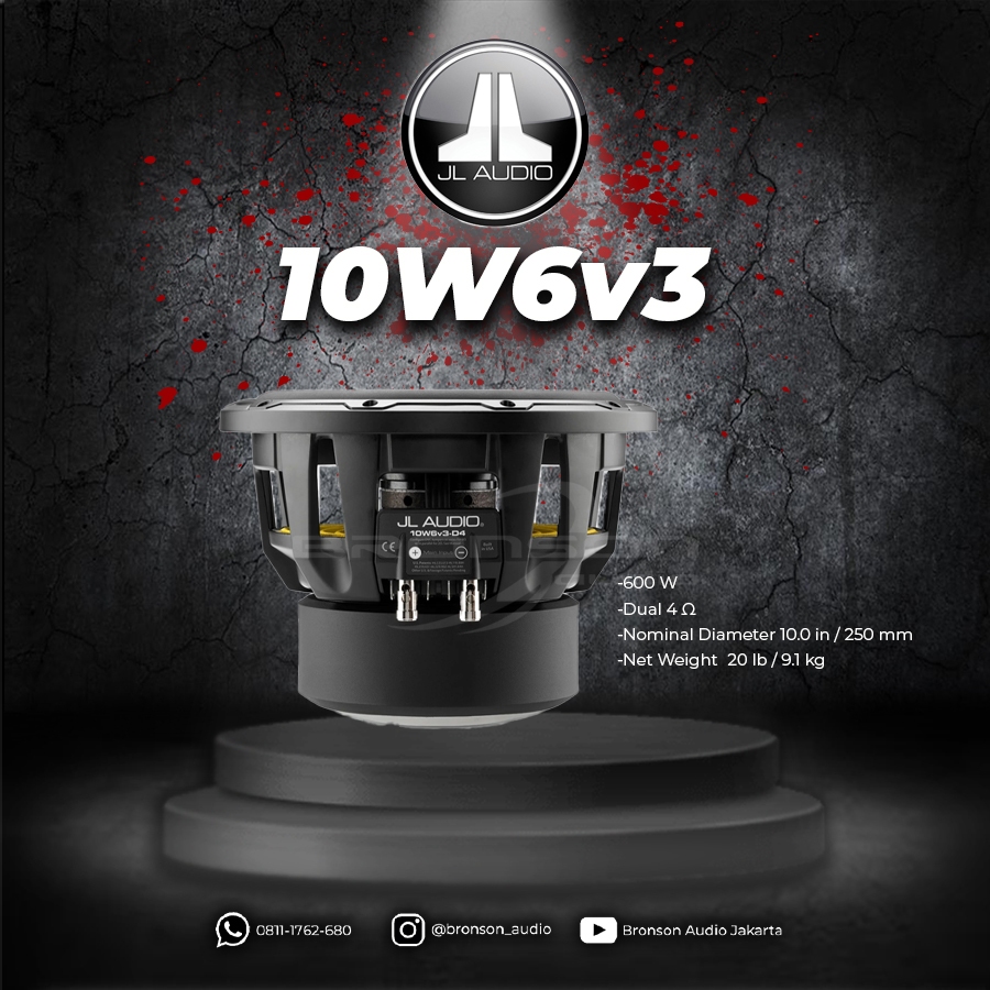 SUBWOOFER JL AUDIO 10W6v3