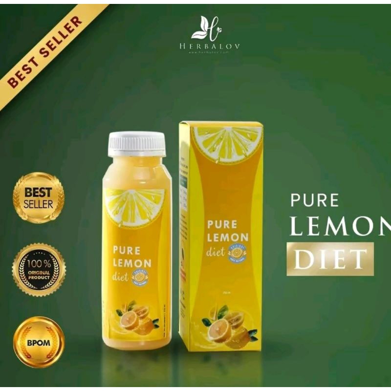 

Pure Lemon Diet Herbalov Untuk Detox Melangsingkan Mencerahkan Kulit Jus Lemon - Sari Lemon - Air Lemon Murni Asli 100% Original Tanpa Tambahan Air