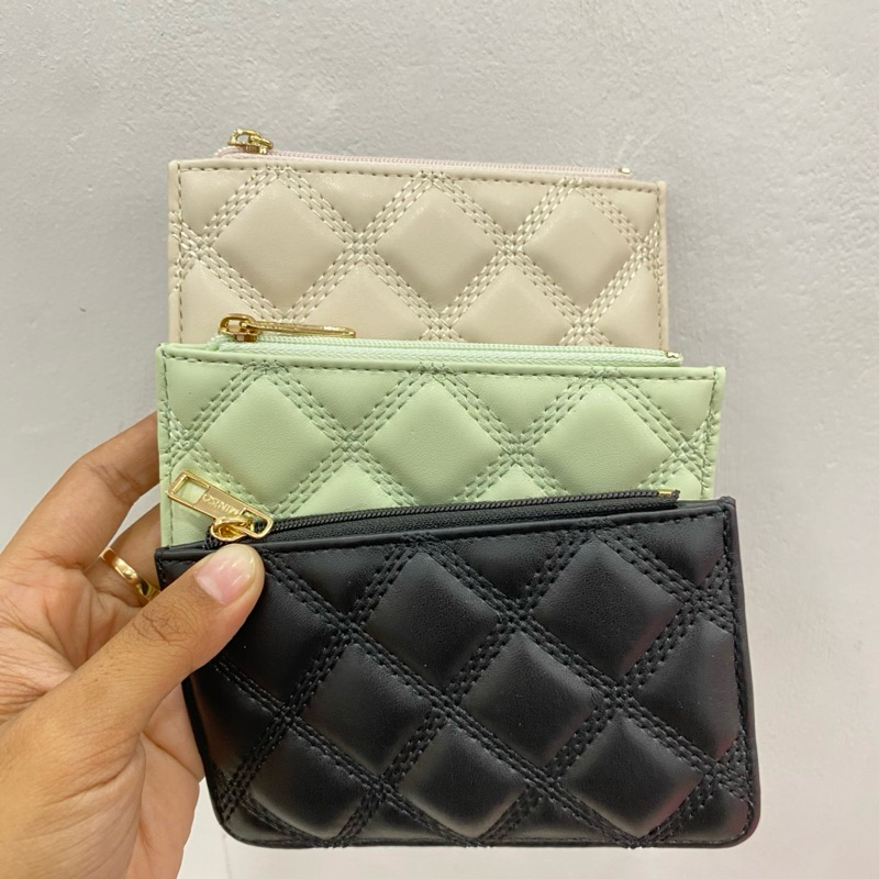 COD BALI MINISO Wallet Diamond Lattice Pattern Dompet Miniso Dompet Wanita Dompet Kartu Miniso Card 