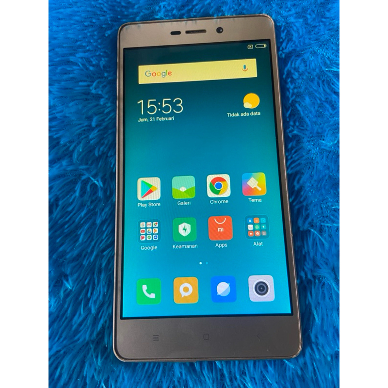 Xiaomi Redmi 3S handphone second kondisi normal siap pake bergaransi ram 2/16