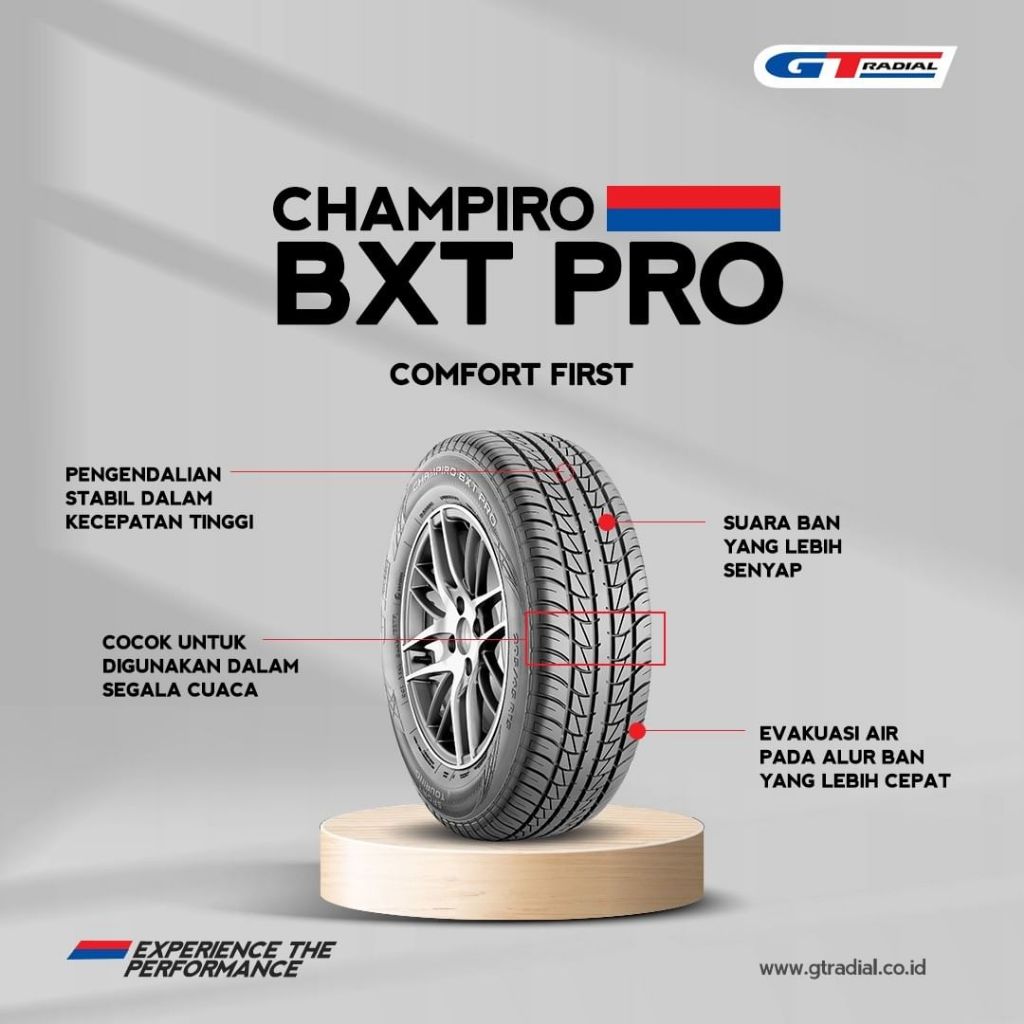 Ban Mobil GT Champiro BXT Pro 195/65 R14 produksi tahun 2020-2022