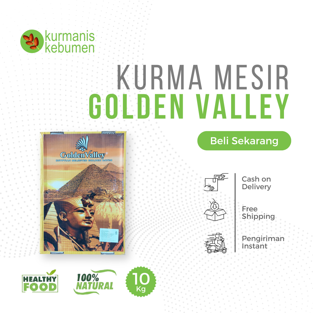 

Kurma Mesir Golden Valley GV Super Premium Original Fresh 10kg 1 dus