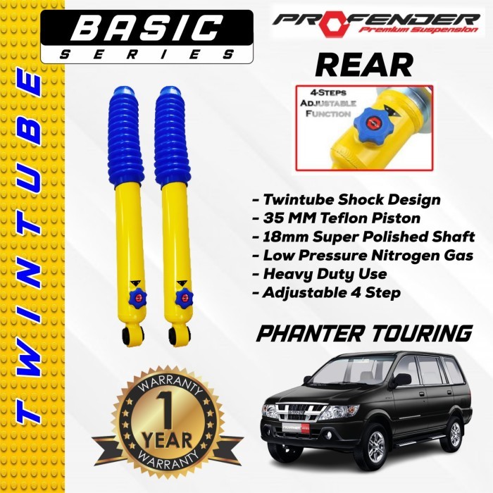 [BASIC] Aksesoris Suspensi Shockbecker PROFENDER Twintube 4 Steps - Isuzu Panther Touring - Original