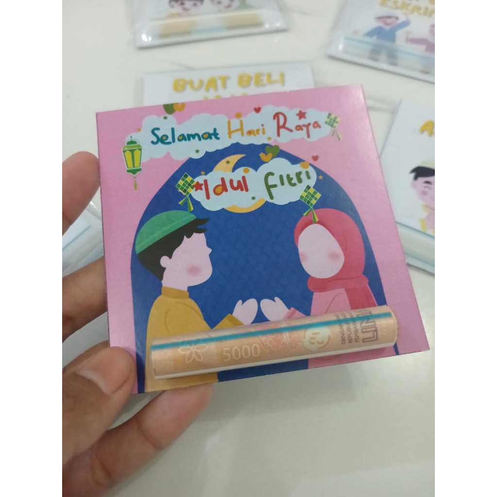 

Amplop lebaran unik viral dengan sedotan | amplop thr | amplop hari raya idul fitri custom anak anak lucu