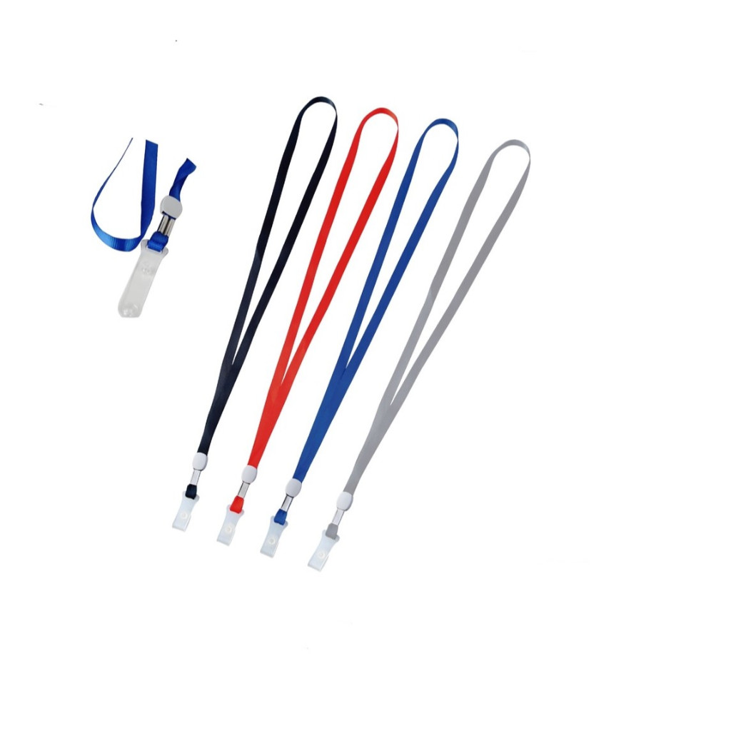 

Tali Id Card Name Tag Holder Lanyard DELI Kancing Plastik Tebal