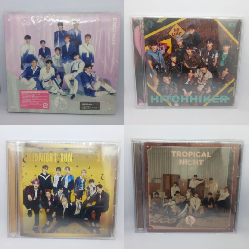 JO1 UNSEALED ALBUM SINGLE TROPICAL NIGHT MIDNIGHT SUN HITCHHIKER EQUINOX
