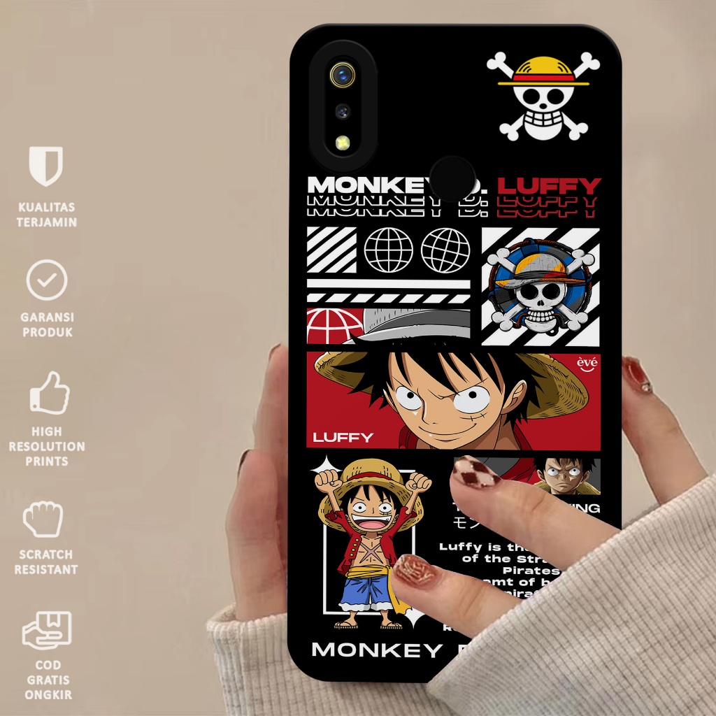 Case Realme 3 - Softcase Hp Realme 3 Case Procamera Motif One Piece - Casing Hp Realme 3 - Case Hp -