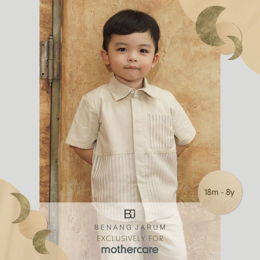Mothercare x Benang Jarum Raya Collection Mix Fabrics Sets - Set Baju Lebaran Anak Laki-laki