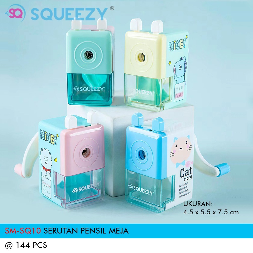 

Serutan Pensil Meja Motif [1 Pcs] / Rautan Pengserut Putar / Rawutan Serut SM-SQ10