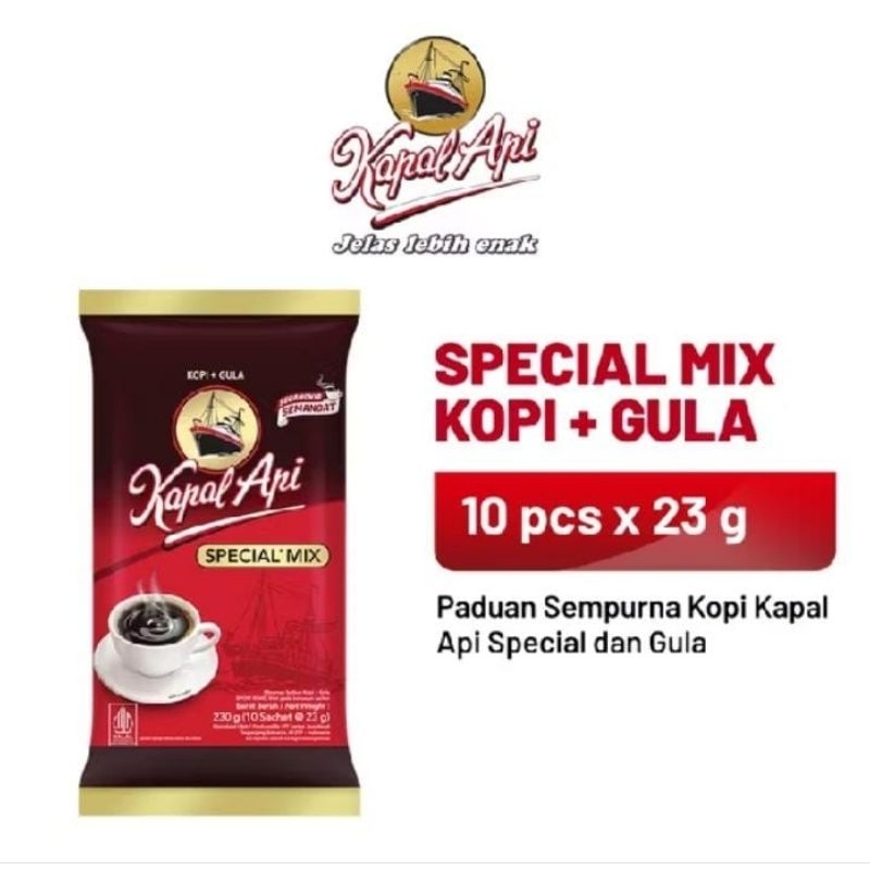 

Kopi Kapal Api Berbagai Varian & Kopi Susu ABC 10 sachet × 30g