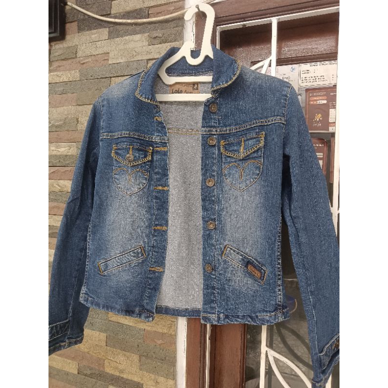 jaket denim wanita LOIS ori preloved