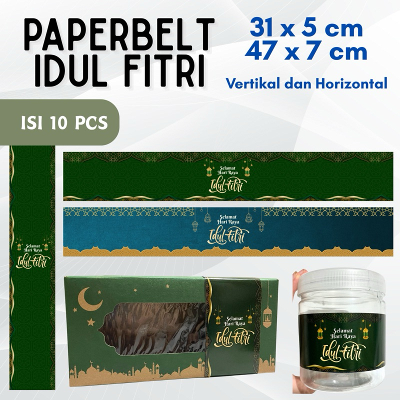 

10pcs Paperbelt Paper Sleeve Idul Fitri Eid Lebaran Hampers