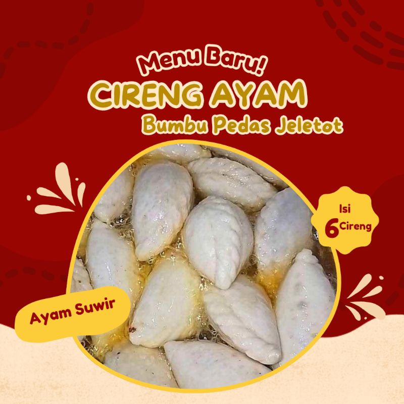 

Cireng Jeletot Ayam Suwir Isi 6 Biji