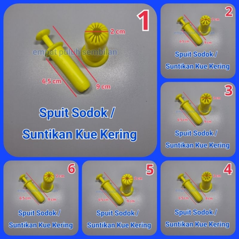 PROMO LEBARAN - 1 BIJI CETAKAN KUE SEMPRIT DORONG - CETAKAN KUE KERING SPUIT MAWAR PLASTIK