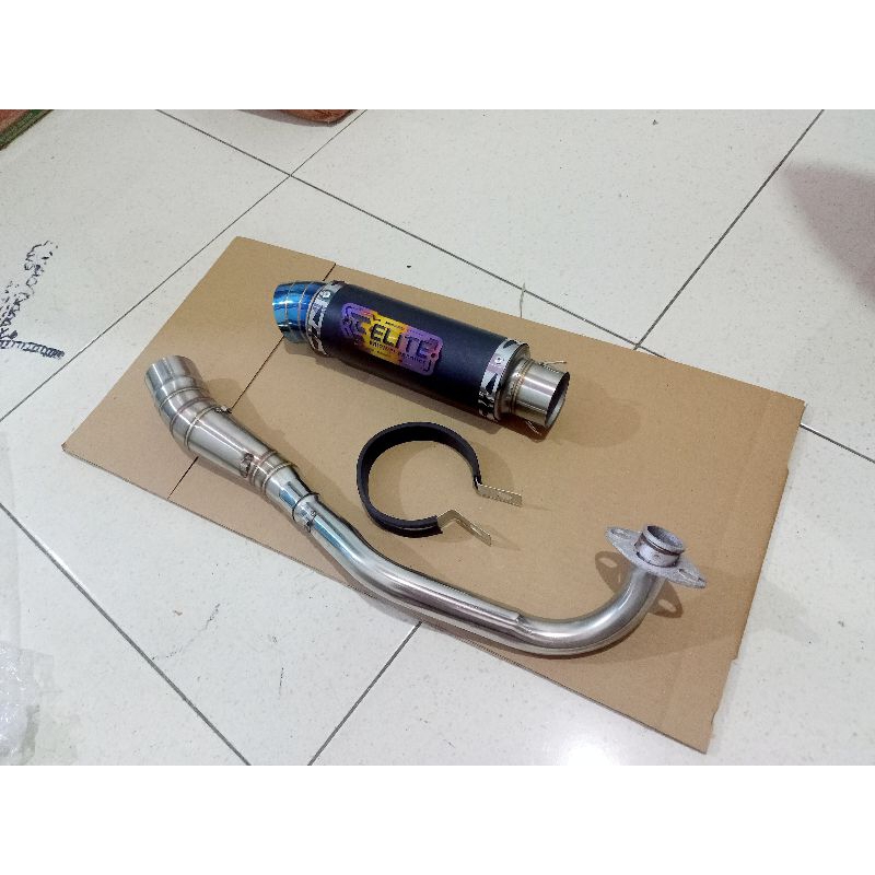 knalpot ORIGINAL ELITE racing COATING untuk fazzio knalpot fazzio knalpot racing fazzio knalpot moto