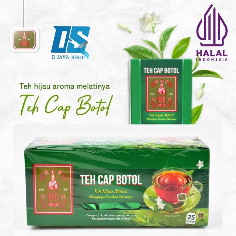 

TEH CELUP CAP BOTOL TEH HIJAU MELATI|JASMINE TEA 25 BAGS
