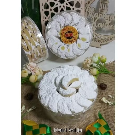 

PREMIUM KUE KERING NASTAR PUTRI SALJU by Kuker Alfin [500gr] /Kue Kering Nastar Putri Salju Special Lebaran