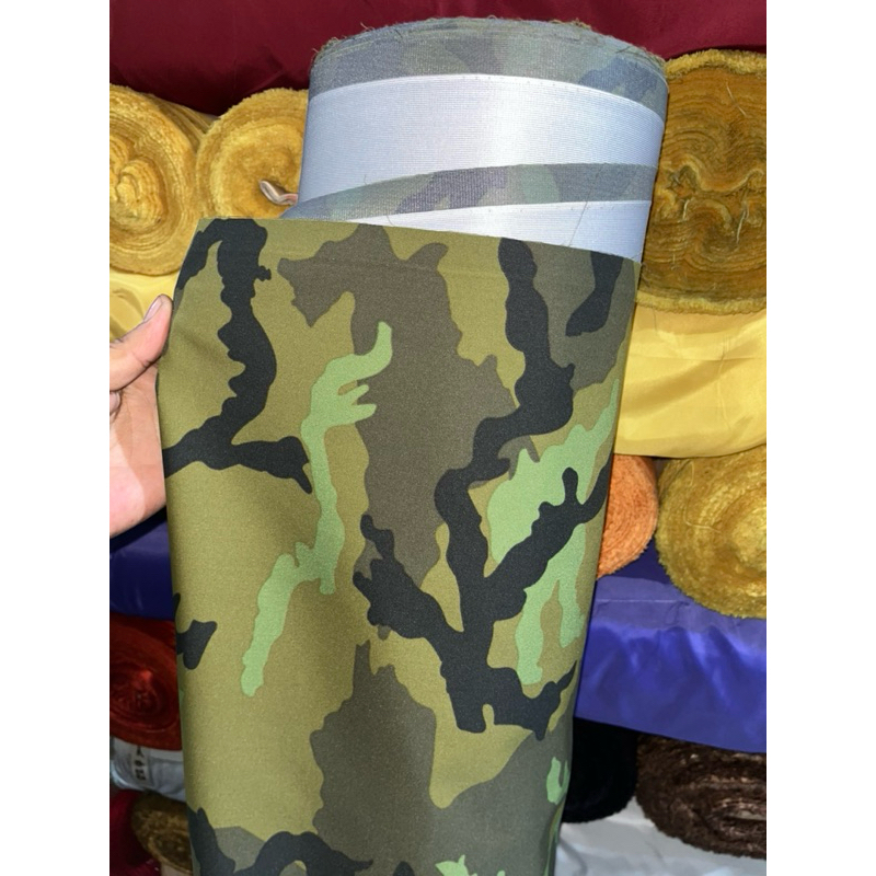 KAIN GORETEX MOTIF LORENG BAHAN WATERPROOF TEBAL 3 LAYER ANTI AIR 100%