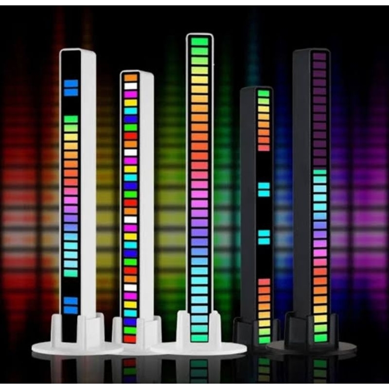 Lampu LED RGB Bar Strip Spectrum Audio Indicator Sensor Suara Equalizer Musik Music MP3 Sound Contro