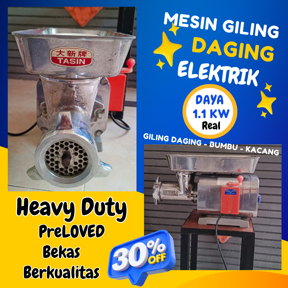 Mesin Giling Daging Bakso Bumbu Pecel Kacang Tanah Kedelai Ikan Meat Mixer