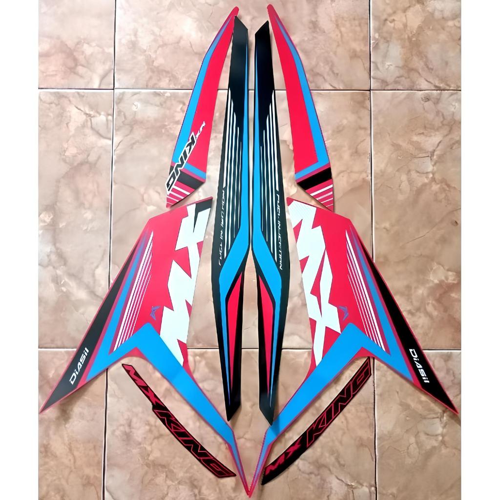 stiker striping yamaha jupiter mx king 150 2023 hitam merah lis body standar berkualitas original