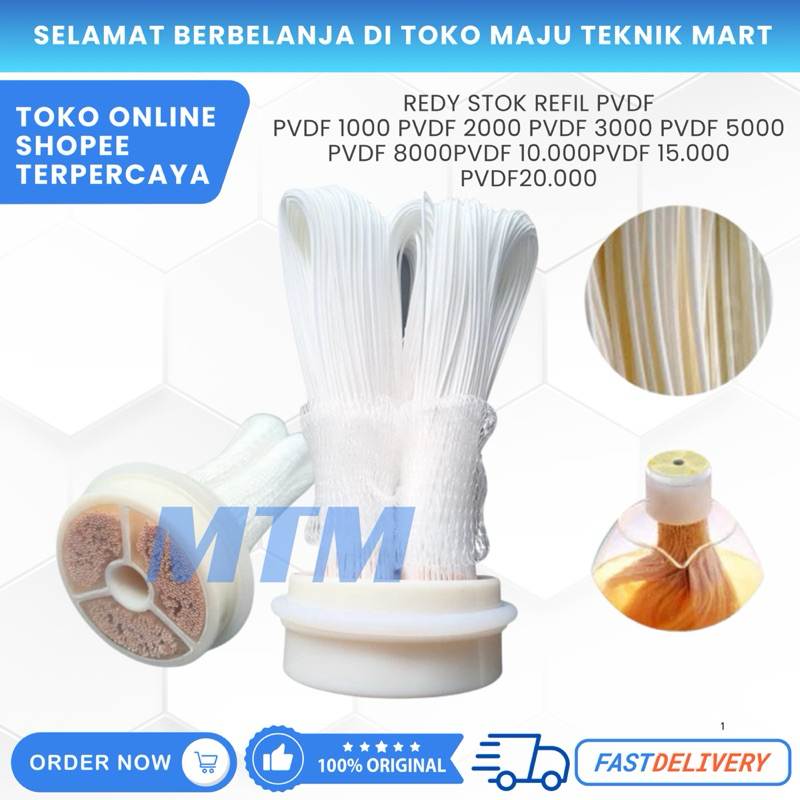 Refil PVDF Ultrafiltrasi 5000 LPH Membran Ultrafiltrasi PVDF Part