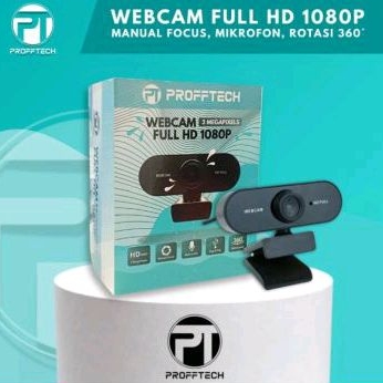 profftech webcam external 1080p full hd 2mp ultra wide with mic
