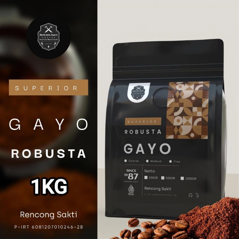 

Kopi Bubuk Aceh Gayo Kualitas Super Asli 100℅ Murni - 1Kg Bubuk Halus