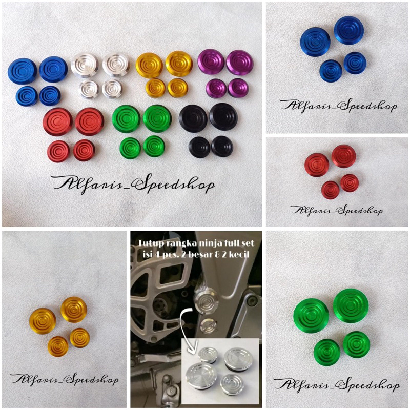 TUTUP RANGKA NINJA BAHAN CNC TEBAL TUTUP RANGKA NINJA R TUTUP RANGKA NINJA SS TUTUP RANGKA KOIN NINJ