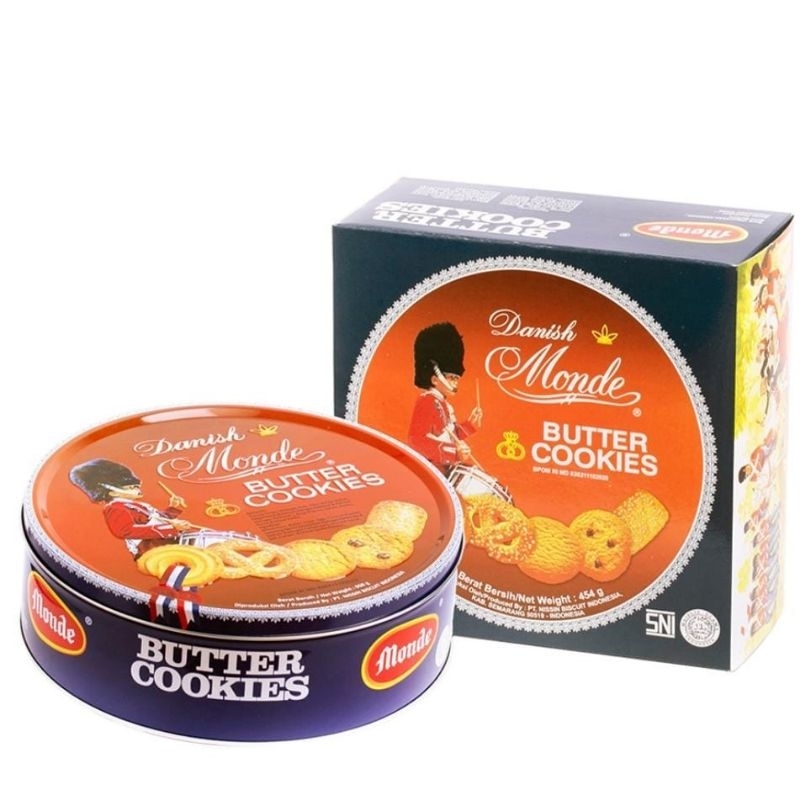 Monde Blue Shell Biskuit Kaleng Kecil  454gr