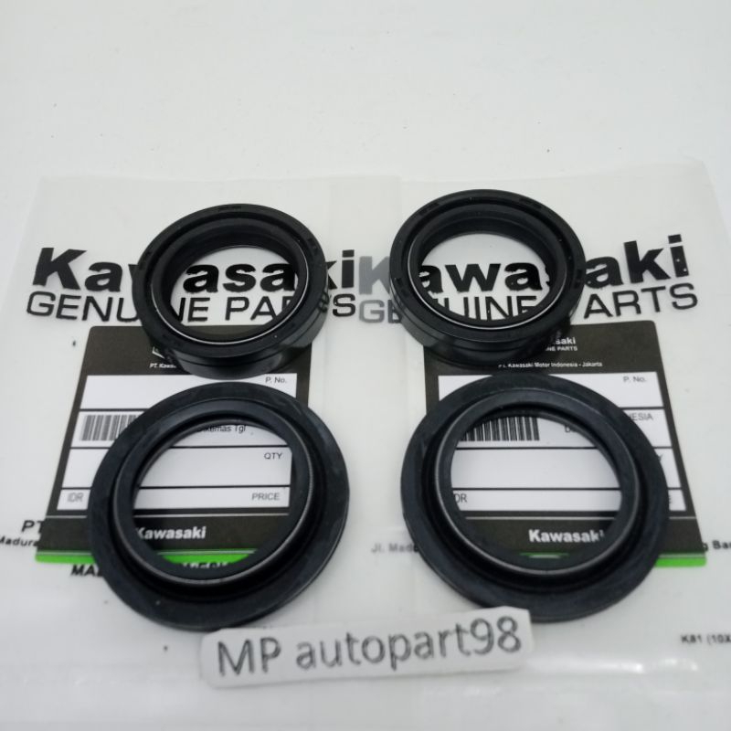 SEAL SHOCK+SEAL TUTUP ABU NINJA 250 KARBU NINJA 250 FI  ORI