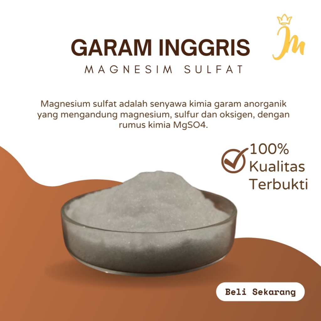 

Garam Inggris / Magnesium Sulfat / Epsom Salt 25kg