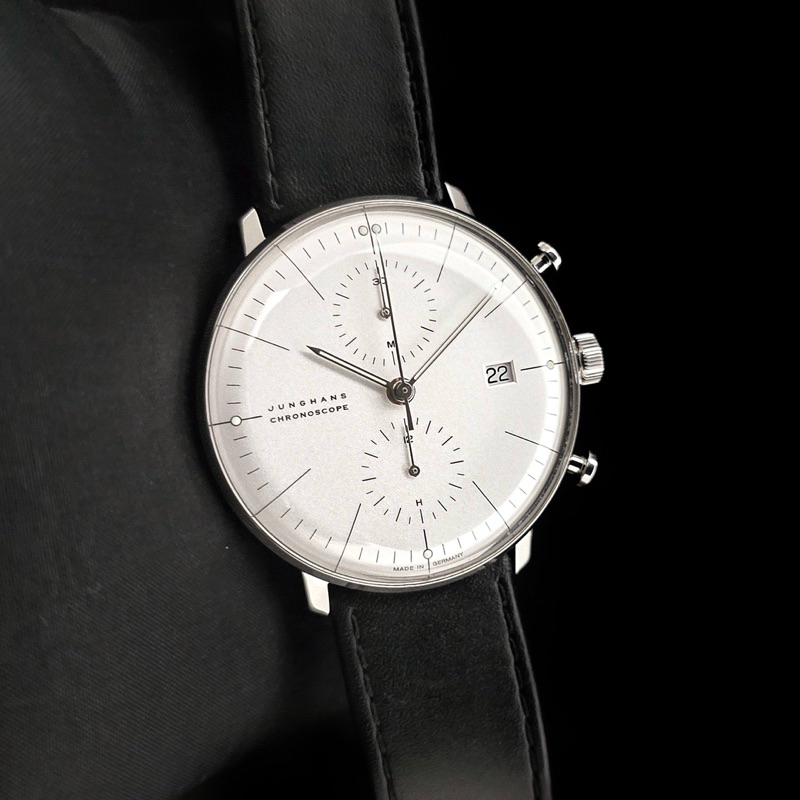 JUNGHANS MAXBILL CHRONOSCOPE WHITE DIAL