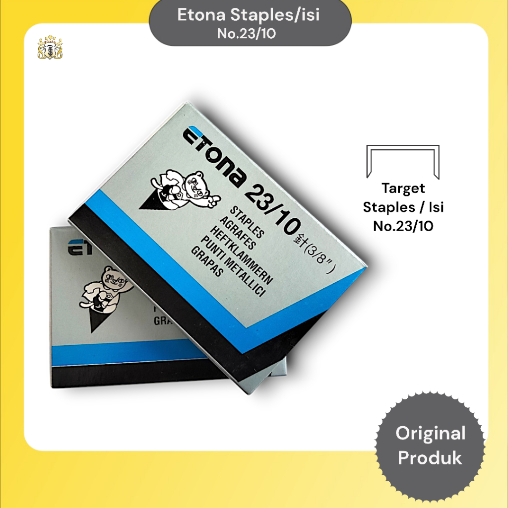 

Etona Isi Stapler 23/10 Isi 1000 Pcs Serbaguna