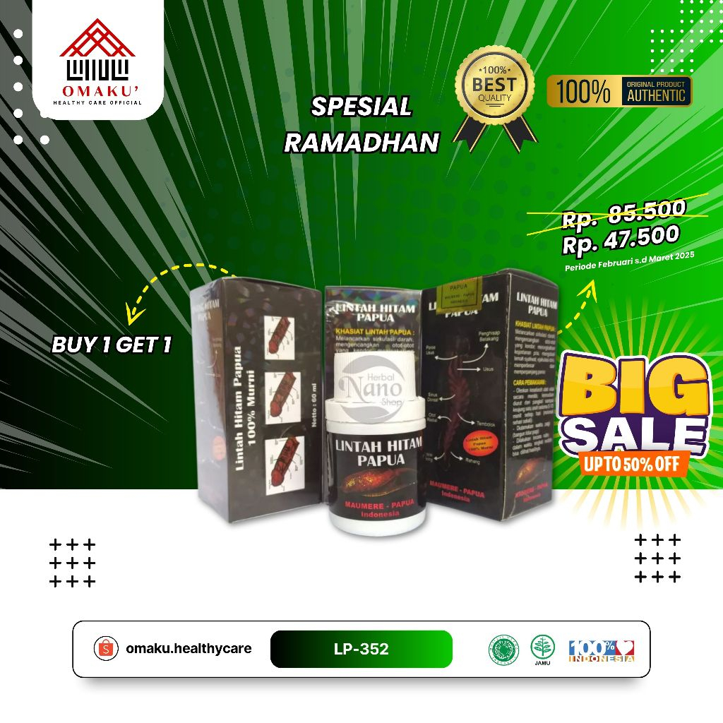 

BUY 1 GET 1 READY HERBAL PAPUA JOSS 100% ORIGINAL [ BISA COD ] STOK BANYAK LINTAH