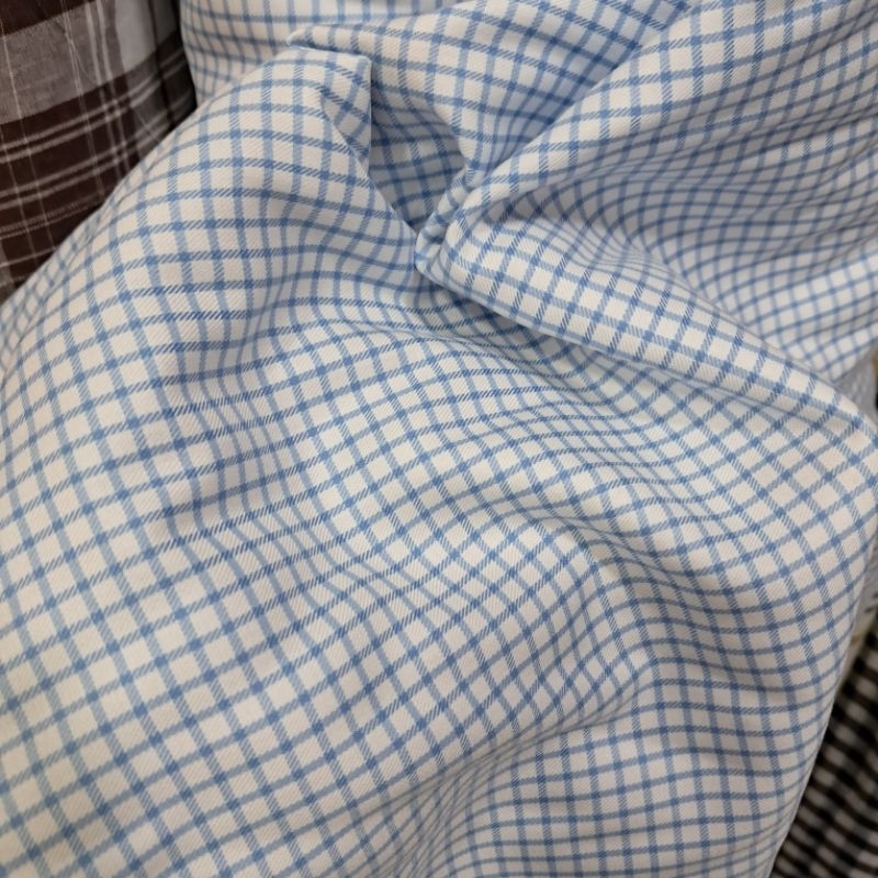 kain katun motif kotak kotak - kain katun yarndyed motif kotak  - katun motif kotak - katun yarndyed