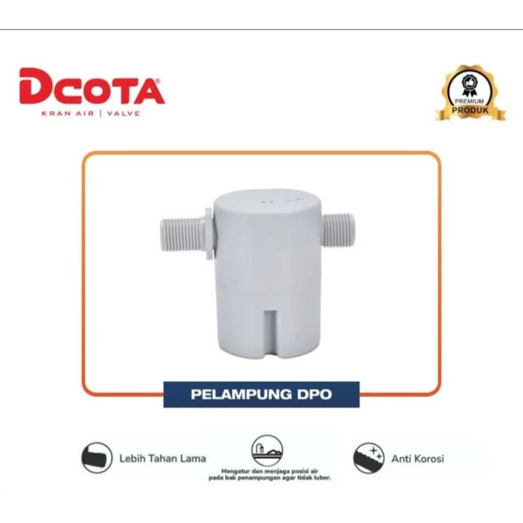 Stop Kran Pelampung Otomatis 1/2" 3/4" inch Dcota DPO otomatis