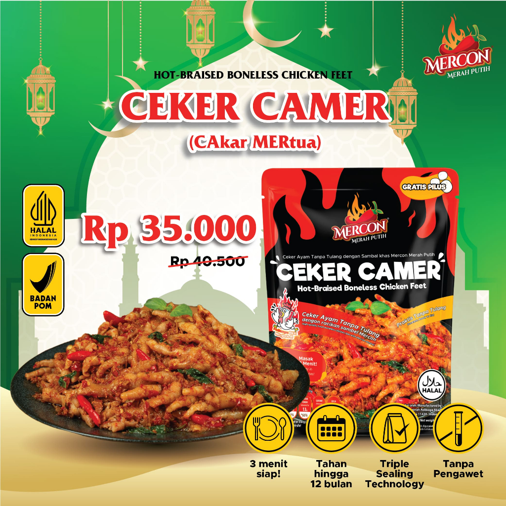 

[Special Edition] Mercon Merah Putih - Satuan || Ceker CaMer Cakar Mertua || Ceker Mercon Tanpa Tulang