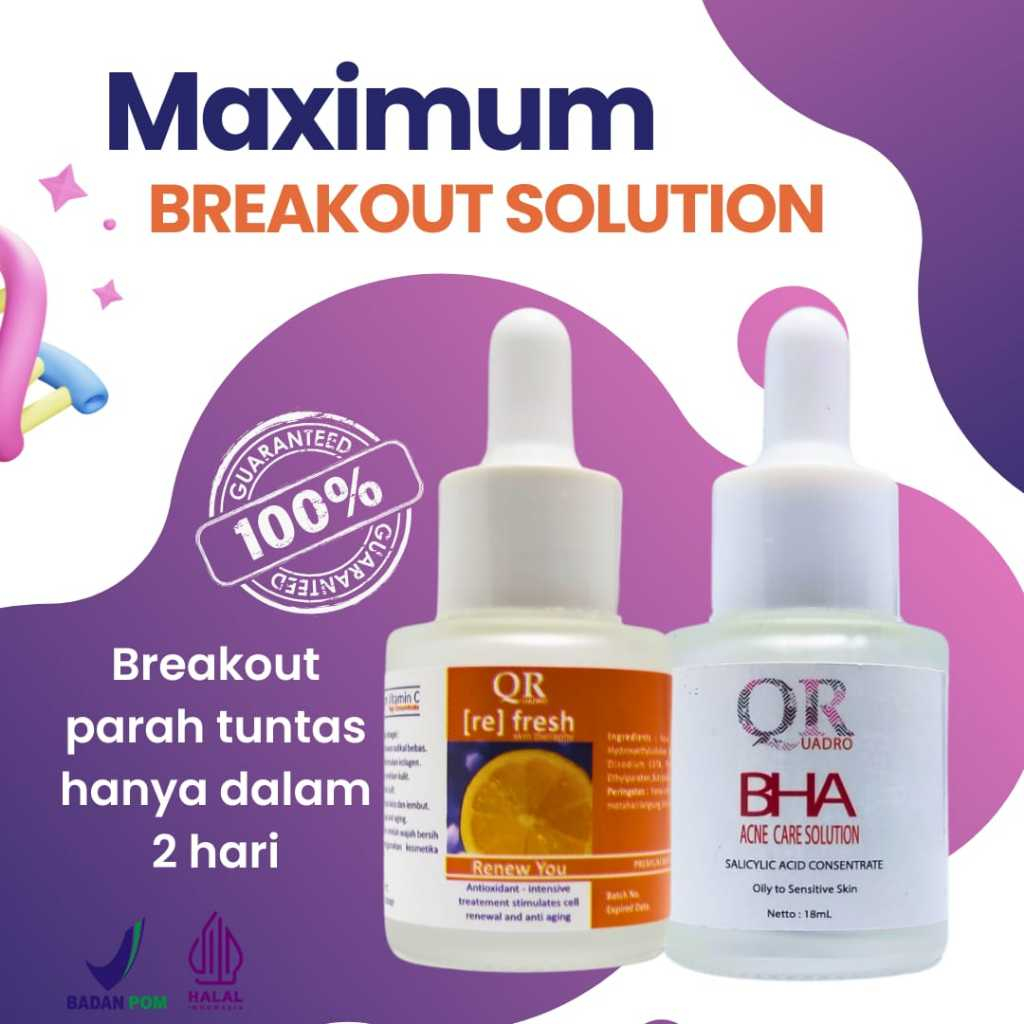 Paket 2in1 Quadro Serum Maximum Breakout Solution