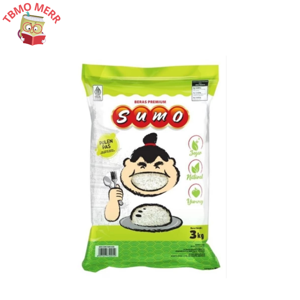 

Beras Sumo Hijau 3KG - Beras Enak 3KG - Beras Premium Pulau Pandan 1KG - Beras Putih - Pulen - Alami - Beras