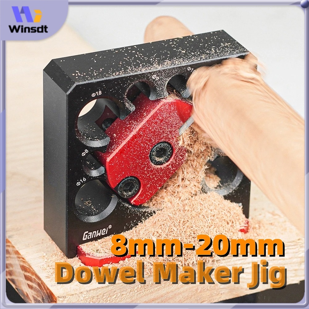 Pengaturan Pahat Dowel Pembuat Jig 8mm-20mm Dengan Pahat Karbida Alat Tambahan Batang Bulat Dowel Pe