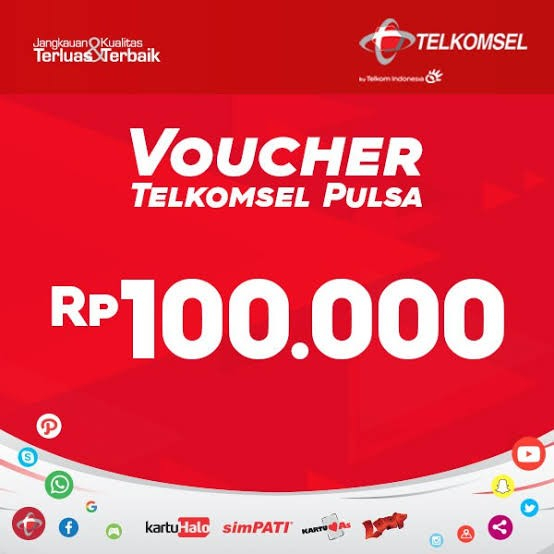 Pulsa Telkomsel Rp. 100.000