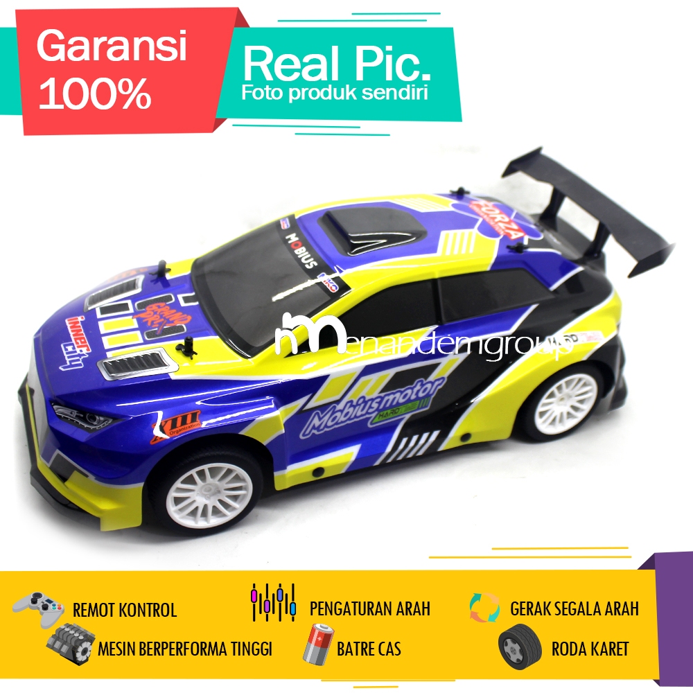 Mainan Mobil Remot Kontrol RC Sedan Balap Drift Jumbo 1/10 Batre Cas RCNB
